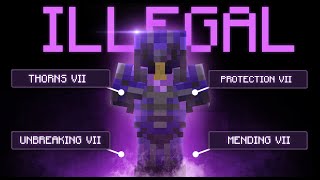 Why This ILLEGAL ARMOR Is Impossible To Obtain In This Minecraft Smp...