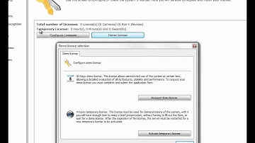 Activate temporary license