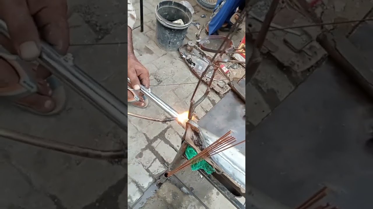 How to repair bike silencer Bike silencer welding Bike silencer repair at home YouTube
