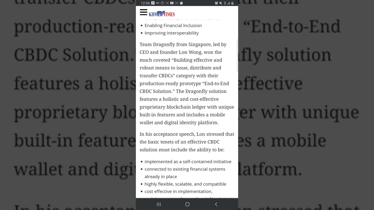 CBDC: Dragonfly Fintech Wins G20 TechSprint 2022 