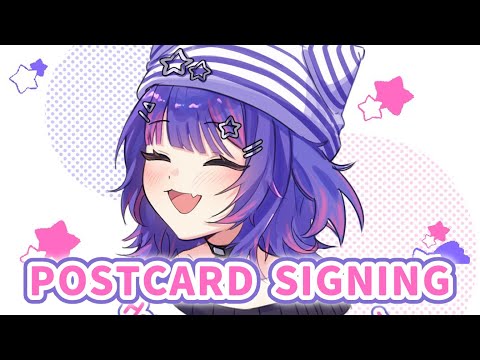 【ZATSUDAN】signing anniversary postcards!!【#VSPOEN #RikoSolari】 video thumb