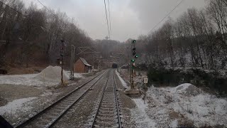 ritje van Montzen naar Aken-West in de winter / freight train from Montzen to Aachen-West