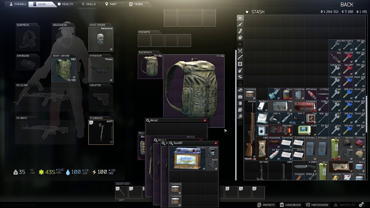 Escape From Tarkov Inventory Organisation - YouTube