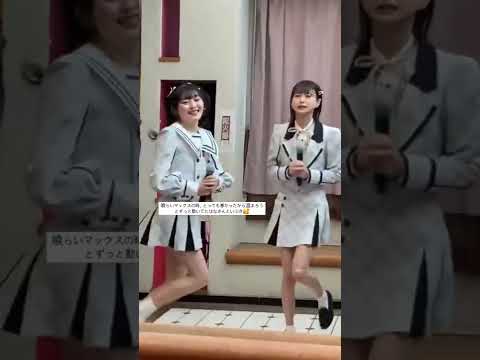 HKT48 石橋颯 松岡はな 寒くてずっと動いている 211226