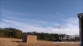 IonPowerGroup com Balloon Test - Electricity harvested from air