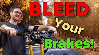 Electric Scooter Brake Bleed and Brake Lever Replacement