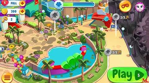 Talking Tom Pool Level 4 - Walkthrough