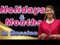 Months and Holidays in Russian | January, March, April, May, June, July, August, October, December