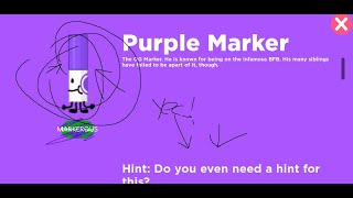 HOW TO GET PURPLE MARKER!!!
