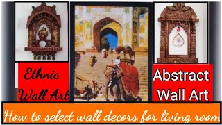 Living Room Wall Decoration Ideas/Traditional Indian Wall Decor/Renter Friendly Decor