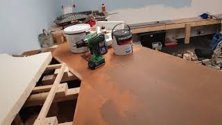 Stockton Junction new layout update paint, backscenes and automation