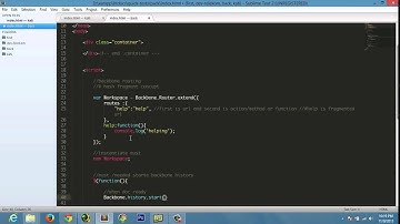 Backbone Router Basics, extend ,routes 720p