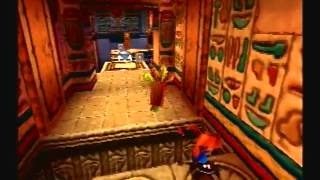 Crash Bandicoot 3: Warped - Level 9: Tomb Time (Double Clear Gem Get) screenshot 3