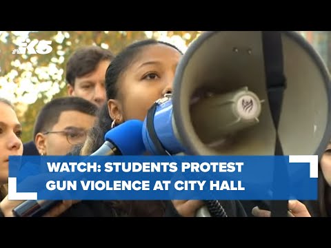 WATCH: Ingraham High School students protest gun violence at City Hall