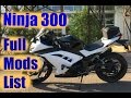 Ninja 300 | Full Mods List | 2016
