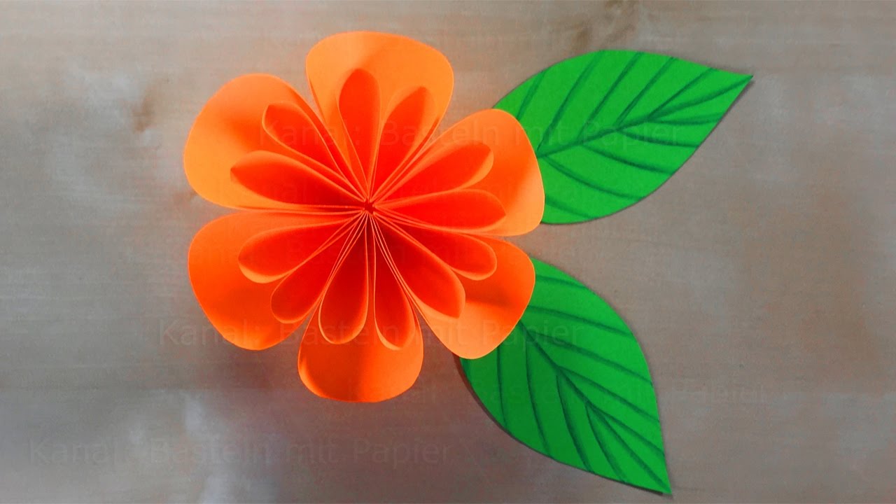Basteln mit papier: blumen falten bastelideen: diy geschenk ...