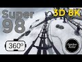 3d 360 vr 8k roller coaster with ambisonic hls  super98 by madadax