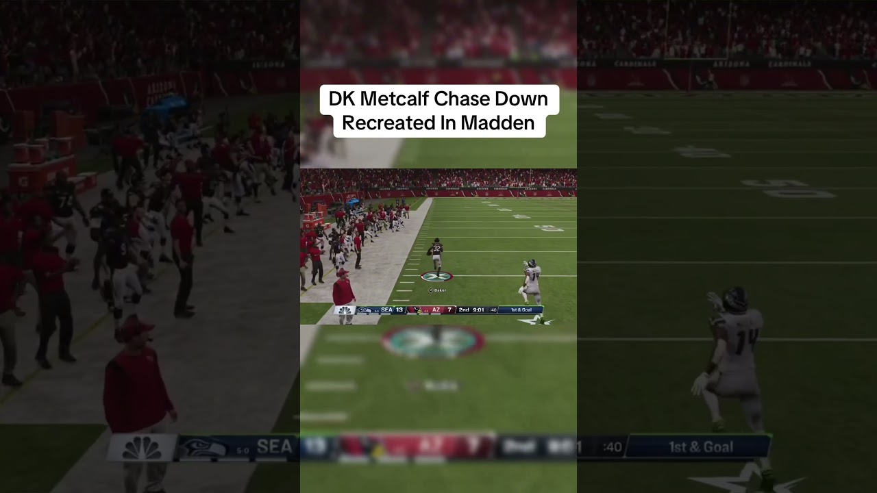 DK Metcalf Chase Down Recreated In Madden