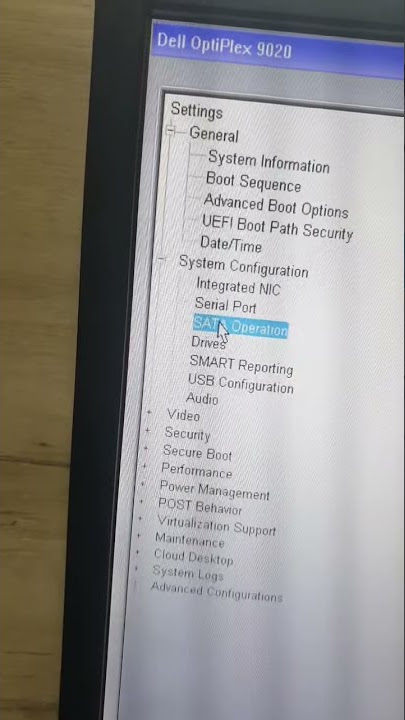 How to Change SATA Operation on Dell Optiplex 780/790/7010 or above model.