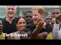 Prince harry and meghan attend adapted volleyball session in nigeria