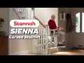 Stannah stairlifts  stannah siena stairlift for curved stairs