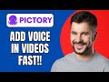 How to Add Voice in Pictory AI (Step-by-Step Guide 2025)