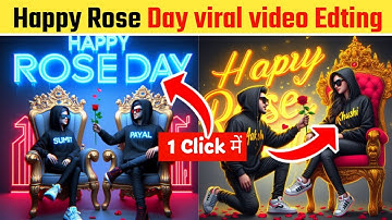 Happy Rose day ai video editing | Rose day ai image generator | Bing image creator
