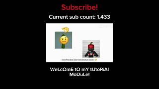 WeLcOmE tO mY tUtOrIal MoDuLe!!