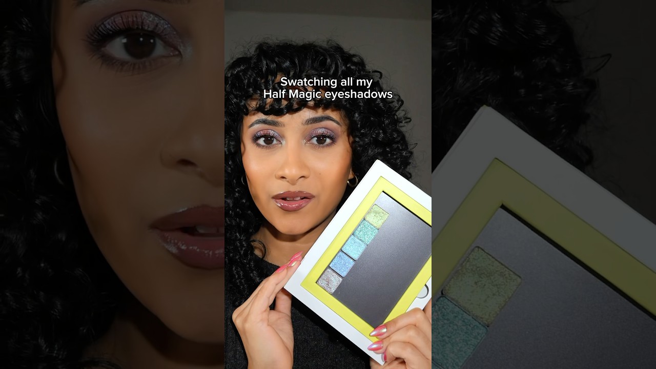 Свотчи дуохромных теней Half Magic 