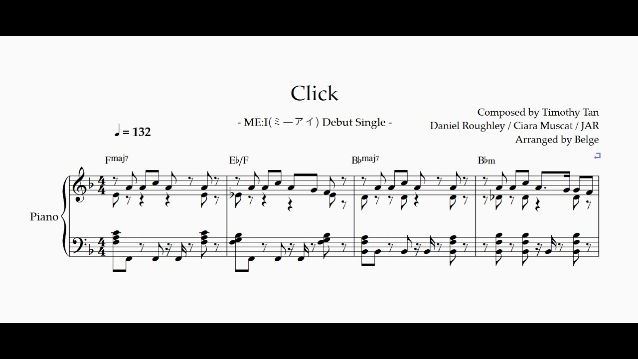 ME:I(ミーアイ) Click Piano cover - YouTube