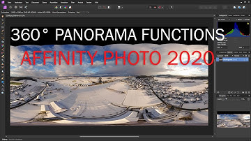 Affinity 2020 360° Panorama editing, fix the zenith
