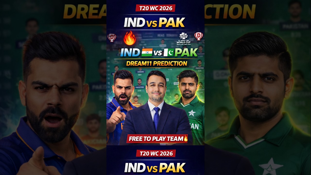 IND vs PAK Dream11 🔥 Best C/VC Choice | T20 WC 2026 