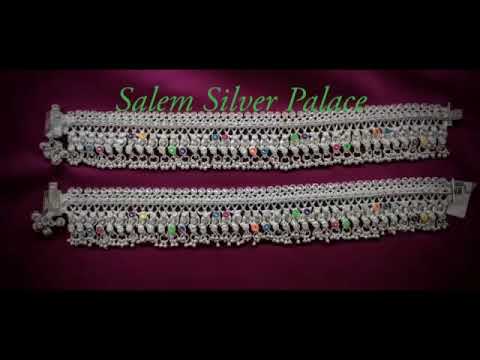 Velli Anarkali Kolusu l Silver Anarkali Anklets l Silver Wholesale Shop in Salem l 9894353579