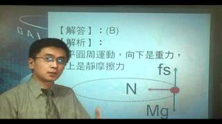 B960205 (96學測)當騎士以高速V繞半徑為R的水平面圓周行駛時
