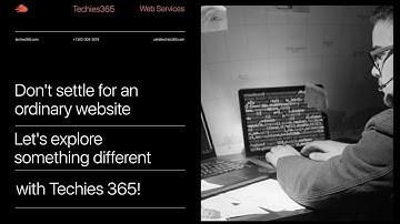 Techies365 Web Application Development Services!