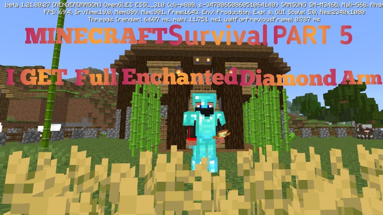 I GET Full Enchanted Diamond Arm: minecraft Survival Part 5 - YouTube