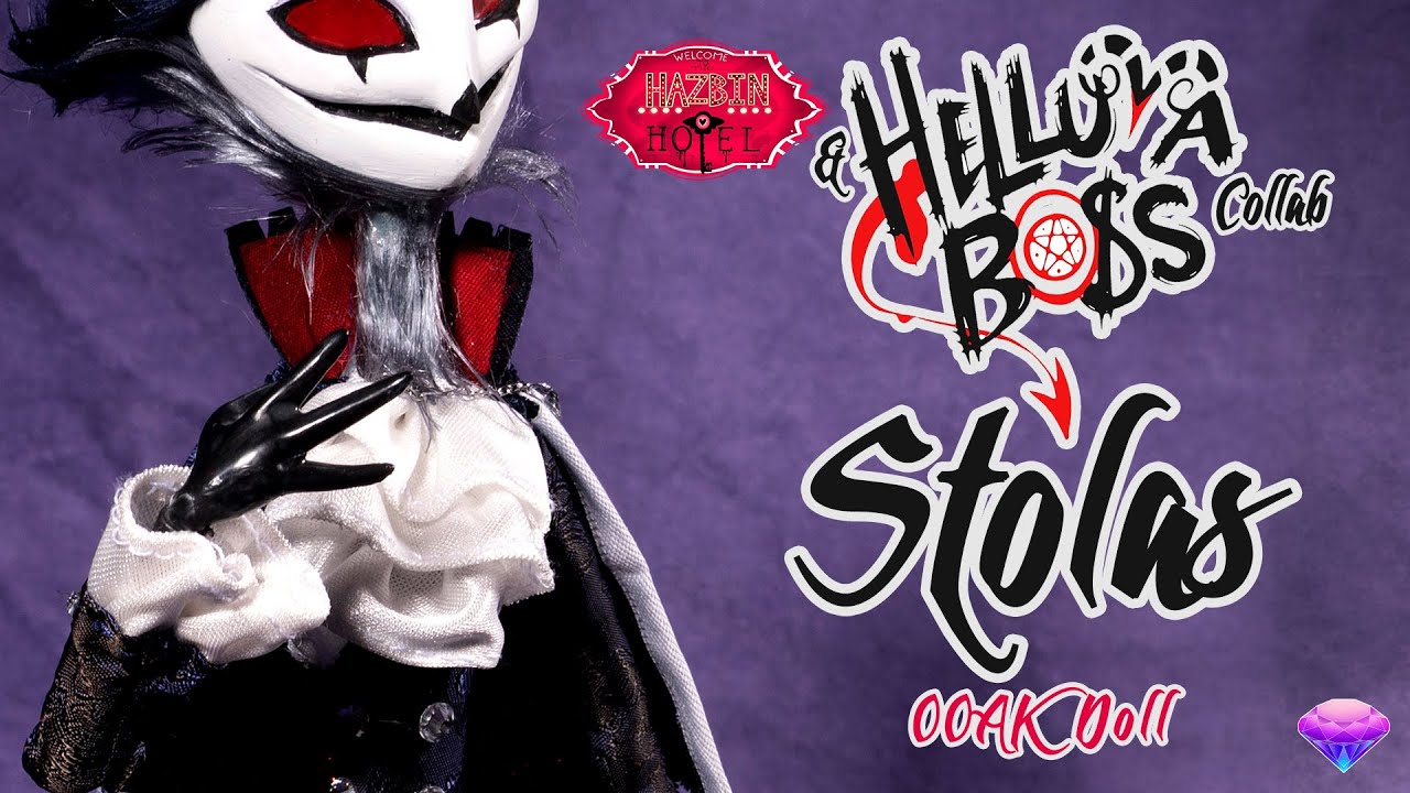 Custom Stolas Doll Repaint - Helluva Boss - OOAK - YouTube