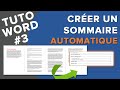 Tuto Word 3 Réaliser Un Sommaire Automatique Rapidement Table Des Matières Tuto Word 3 Réaliser Un Sommaire Automatique Rapidement Table Des Matières