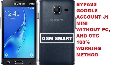 BYPASS GOOGLE ACCOUNT SAMSUNG J1 MINI 2017 WITHOUT PC 100% METHOD