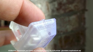 formlabs Form 2 SLA 3D printer makes a #3DBenchy benchmark part