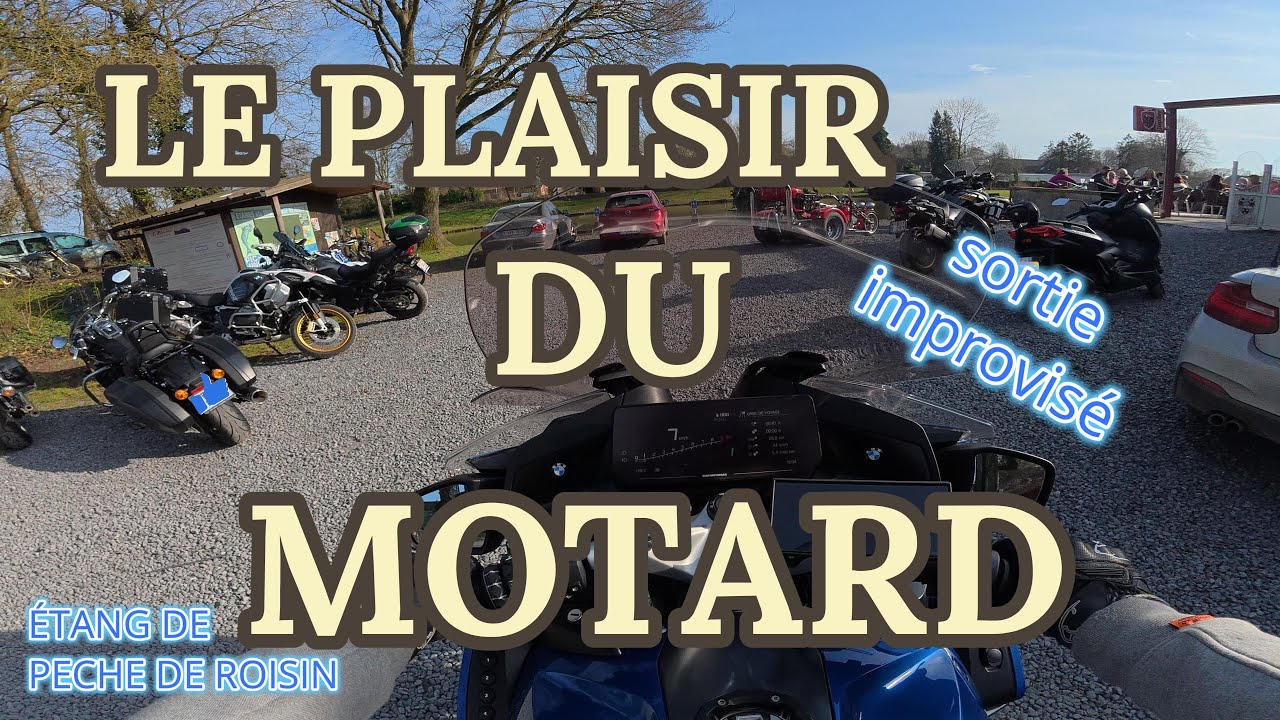 Petite sortie improvisé au Chalet les étangs de Roisin .LE PLAISIR D' AVOIR UNE FAMILLE MOTARD.