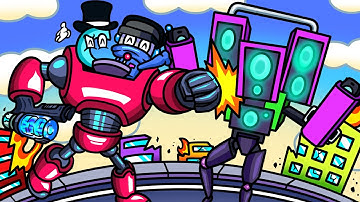 We Destroy Titan Speakerman with an Epic Plasma Gun in Mechangelion!