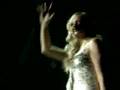 Emma bunton blows a kiss at the spice girls concert up close