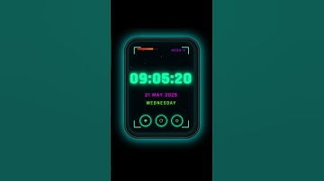 CYBER-GLITCH WATCH UI – Futuristic Neon Clock Design with Glitch Effects | HTML & CSS Animation