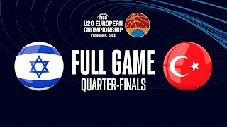 QUARTER-FINALS: Israel v Turkey | Full Basketball Game