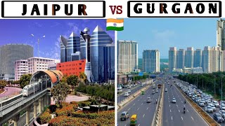 JAIPUR vs GURGAON - Views & Facts (2020) | Gurugram | Jaipur | Haryana | Rajasthan | Plenty Facts |