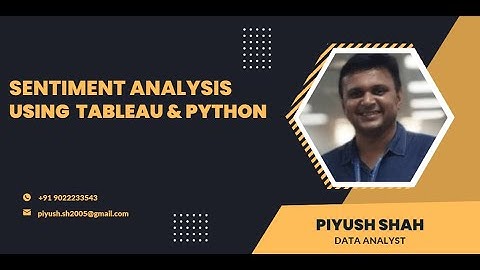 Sentiment Analysis using Tableau & Python