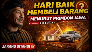 MANY DON'T KNOW! How to Determine an Auspicious Day Before Buying Goods According to the Javanese...