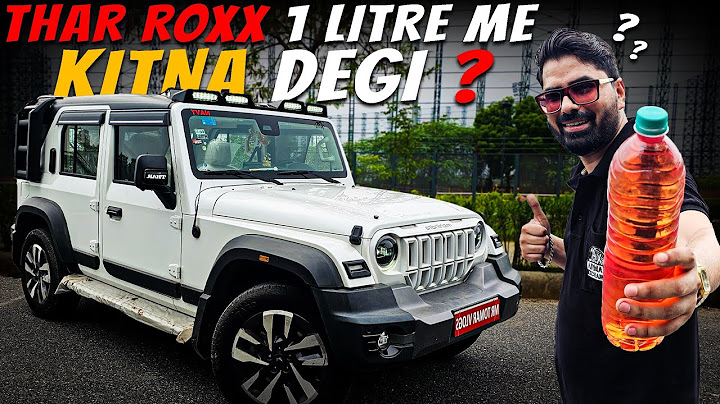 1 Litre Petrol Mileage Test 😱 on My Thar Roxx | Thar Roxx Petrol Automatic Mileage 😭 Test 🤡