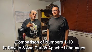 Comparing Numbers 1 Through 10 in Navajo and Apache